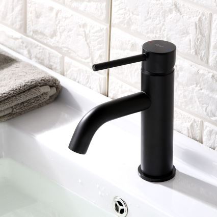 REA-B4102 - Torneira de lavatório LUNGO 16,5 cm preta