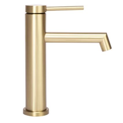 REA-B5316 - Misturadora para lavatório FOSS 20,5 cm, dourado escovado