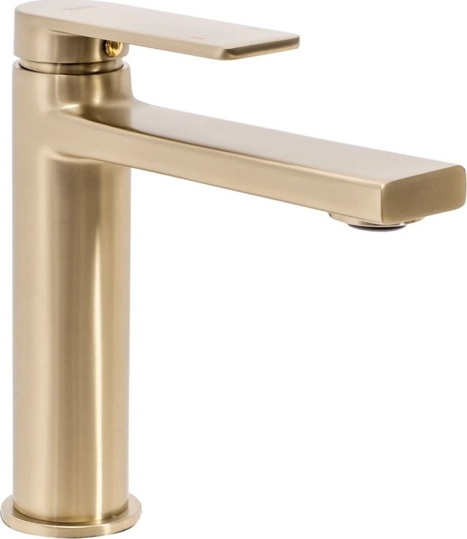 REA-B6555 - Misturadora de lavatório VERSO 16,5 cm dourada escovada