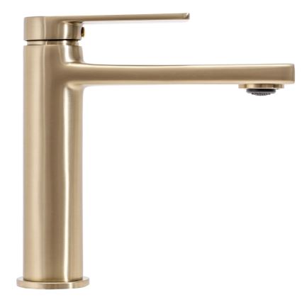 REA-B6555 - Misturadora de lavatório VERSO 16,5 cm dourada escovada
