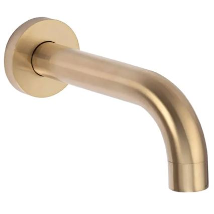 REA-B7503 - Conjunto para banheira com misturador de encastre LUNGO, acabamento em ouro escovado