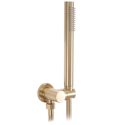 REA-B7503 - Conjunto para banheira com misturador de encastre LUNGO, acabamento em ouro escovado
