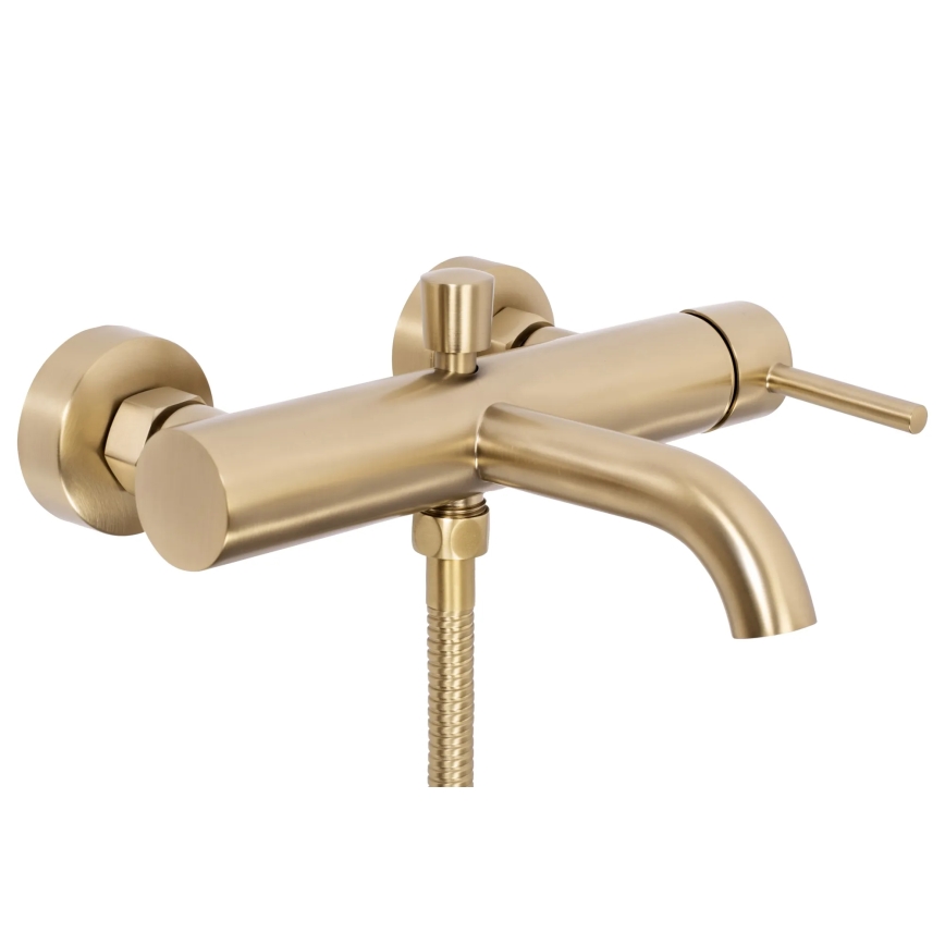 REA-B8010 - Conjunto para banheira LUNGO, dourado escovado