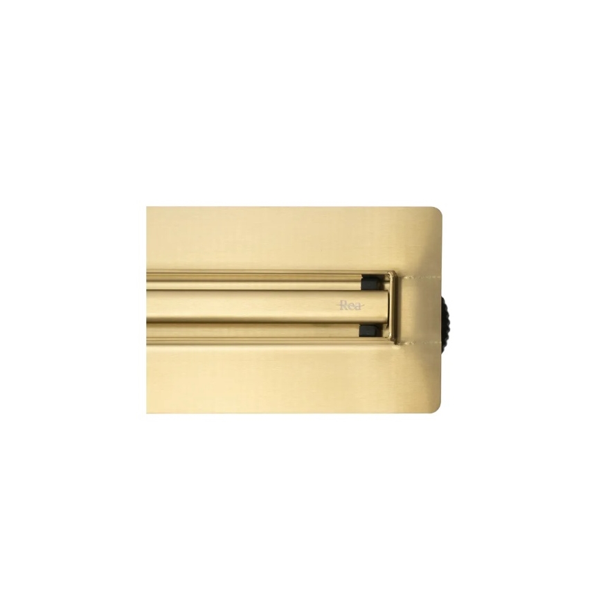 REA-G2714 - Ralo linear NEOX SLIM 70 cm, aço inoxidável / dourado escovado