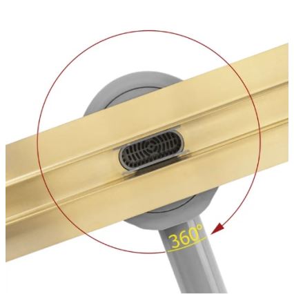 REA-G2714 - Ralo linear NEOX SLIM 70 cm, aço inoxidável / dourado escovado