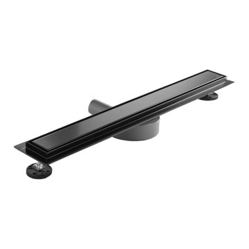REA-G7802 - Canaleta de drenagem NEOX PRO 70 cm aço inoxidável/preto