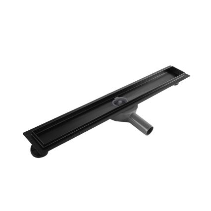 REA-G7803 - Canaleta de drenagem NEOX PRO 80 cm aço inoxidável/preto