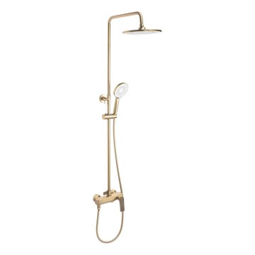 REA-P2400 - Conjunto de duche com misturador AVALON dourado escovado