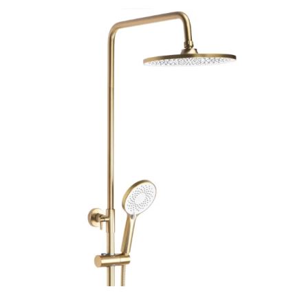 REA-P2400 - Conjunto de duche com misturador AVALON dourado escovado