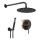 REA-P4100 - Conjunto de duche com bateria de encastre LUNGO preto