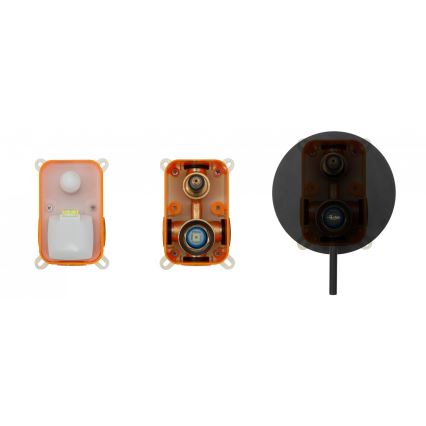 REA-P4100 - Conjunto de duche com bateria de encastre LUNGO preto