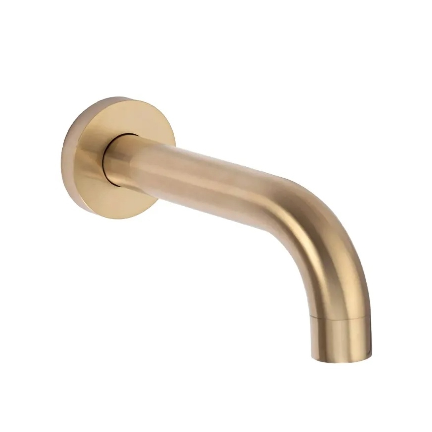 REA-P6609 - Conjunto de duche com misturador termostático encastrado LUNGO, acabamento dourado escovado