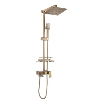 REA-P7050 - Conjunto de duche com misturador JACK dourado escovado