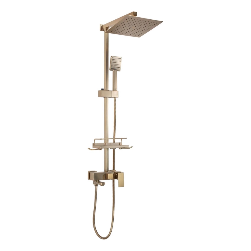 REA-P7050 - Conjunto de duche com misturador JACK dourado escovado