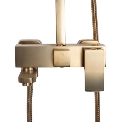 REA-P7050 - Conjunto de duche com misturador JACK dourado escovado