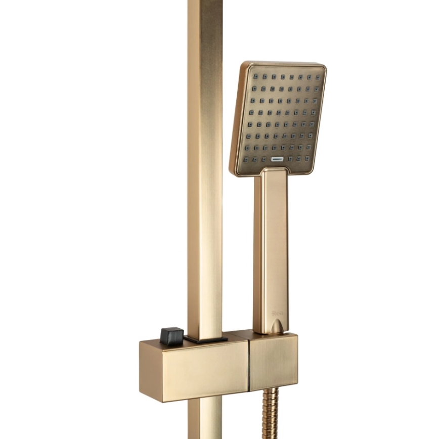 REA-P7050 - Conjunto de duche com misturador JACK dourado escovado