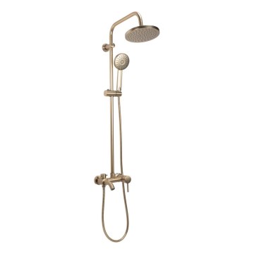 REA-P7051 - Conjunto de duche com misturador LUIS dourado escovado