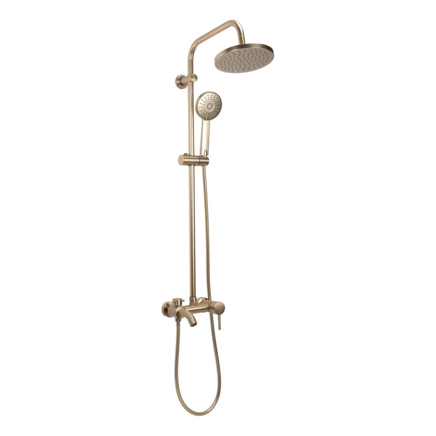 REA-P7051 - Conjunto de duche com misturador LUIS dourado escovado