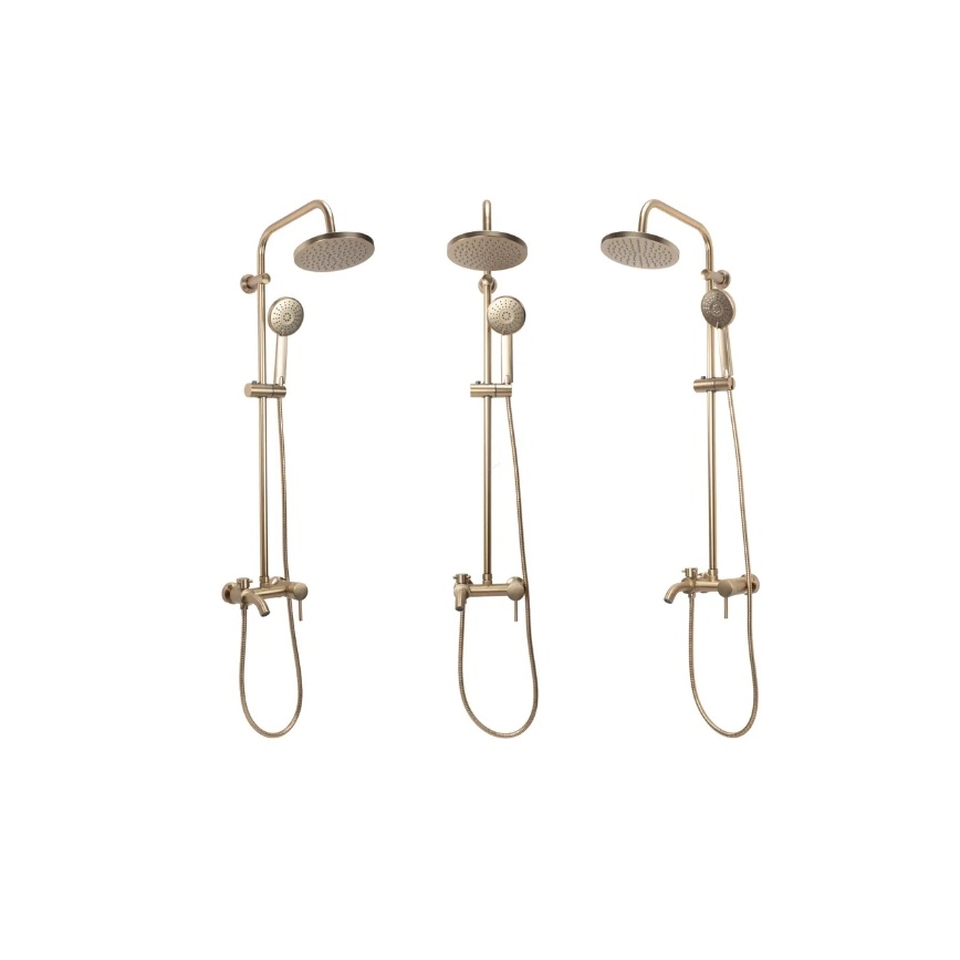 REA-P7051 - Conjunto de duche com misturador LUIS dourado escovado