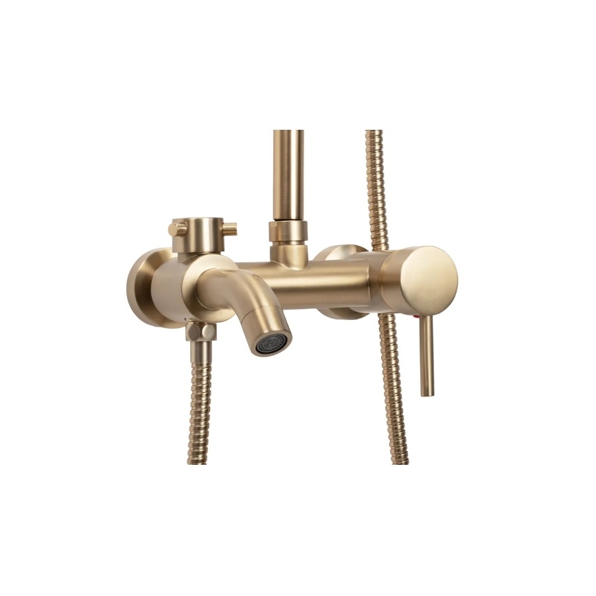 REA-P7051 - Conjunto de duche com misturador LUIS dourado escovado