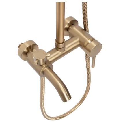 REA-P7051 - Conjunto de duche com misturador LUIS dourado escovado