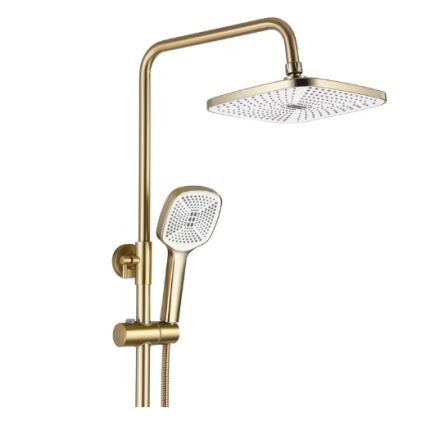 REA-P7841 - Conjunto de duche com torneira ARGUS dourado escovado