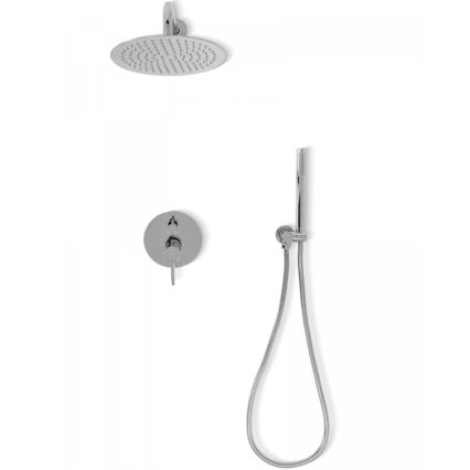 REA-P8007 - Conjunto de duche com misturador de encastrar LUNGO cromo brilhante
