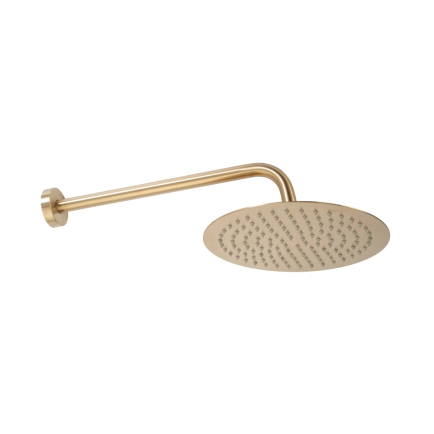 REA-P8551 - Conjunto de duche LUNGO com misturador termostático embutido, acabamento dourado escovado