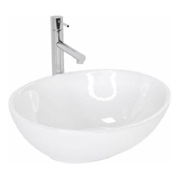 REA-U0133 - Lavatório de bancada SOFIA 34,5x41 cm cerâmica/branco brilhante