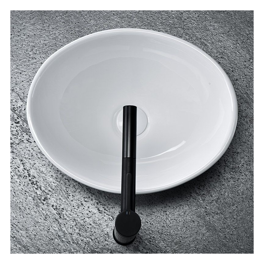 REA-U0133 - Lavatório de bancada SOFIA 34,5x41 cm cerâmica/branco brilhante