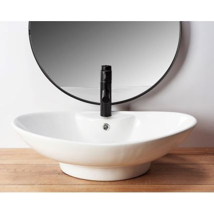 REA-U0160 - Lavatório para bancada ROSA 38,5x58,5 cm cerâmica/branco brilhante