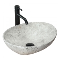 REA-U0165 - Lavatório de bancada SOFIA 34,5x41 cm cerâmica/pedra clara