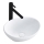 REA-U0623 - Lavatório de bancada SOFIA MINI 27x34 cm cerâmica/branco brilhante