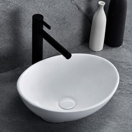 REA-U0623 - Lavatório de bancada SOFIA MINI 27x34 cm cerâmica/branco brilhante