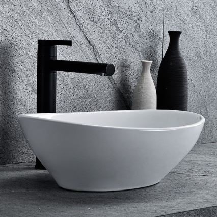 REA-U0623 - Lavatório de bancada SOFIA MINI 27x34 cm cerâmica/branco brilhante