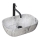 REA-U3800 - Lavatório de bancada LIVIA 33,5x46,5 cm cerâmica/cinzento/efeito pedra