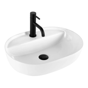 REA-U4620 - Lavatório de sobrepor AURA 38,5x50,5 cm cerâmica/branco brilhante