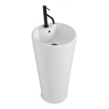 REA-U5635 - Lavatório independente BLANKA 85x40 cm cerâmica/branco brilhante