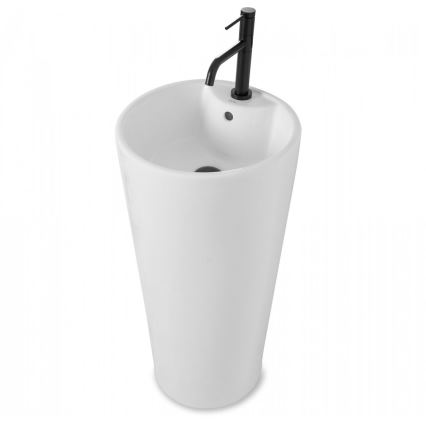 REA-U5635 - Lavatório independente BLANKA 85x40 cm cerâmica/branco brilhante