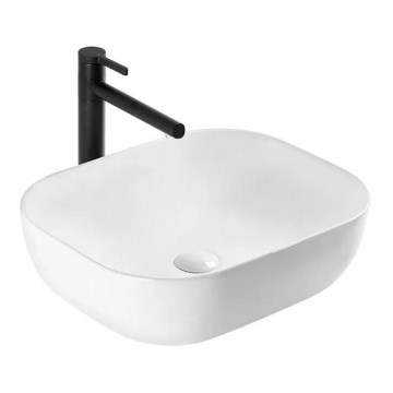 REA-U6521 - Lavatório de bancada BELINDA SLIM 33x46,5 cm cerâmica/branco brilhante