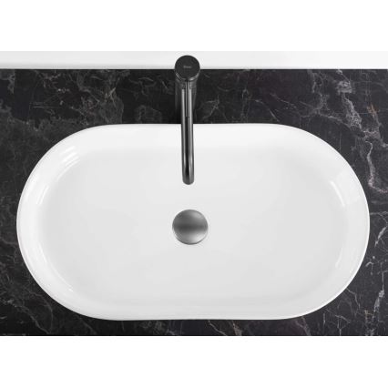 REA-U6526 - Lavatório de bancada VANDA 34x60 cm cerâmica/branco brilhante