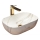 REA-U6596 - Lavatório de bancada BELINDA 33,5x46,5 cm cerâmica/decor de mármore