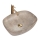 REA-U6647 - Lavatório de bancada FREJA 39,5x51 cm cerâmica/cinzento/decoração em mármore
