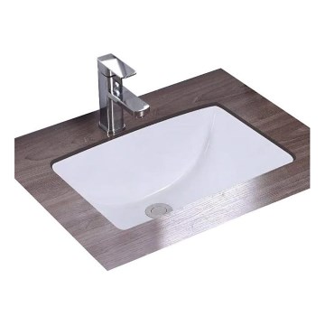 REA-U6653 - Lavatório de embutir ADELA 33x46 cm cerâmica/branco brilhante