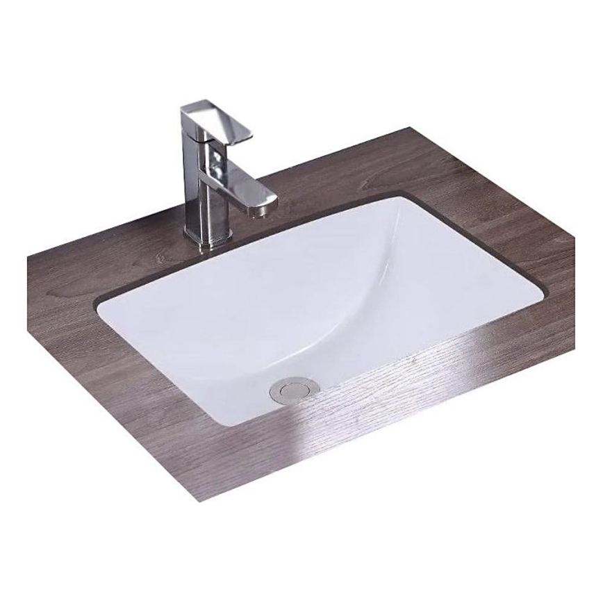 REA-U6653 - Lavatório de embutir ADELA 33x46 cm cerâmica/branco brilhante