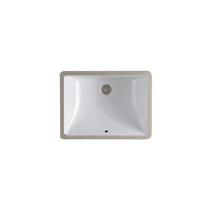 REA-U6653 - Lavatório de embutir ADELA 33x46 cm cerâmica/branco brilhante