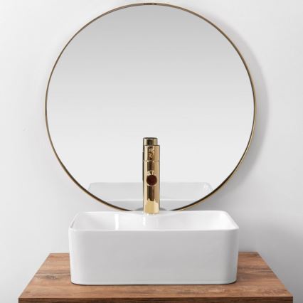 REA-U8196 - Lavatório de bancada KELLY MINI 31x41 cm cerâmica/branco brilhante