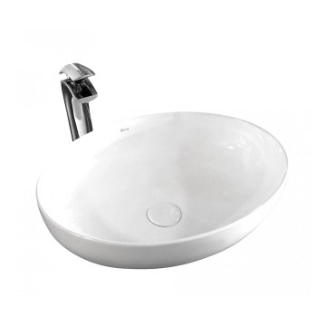 REA-U8198 - Lavatório para bancada CAROLA SLIM 39x51,5 cm cerâmica/branco brilhante