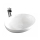 REA-U8198 - Lavatório para bancada CAROLA SLIM 39x51,5 cm cerâmica/branco brilhante