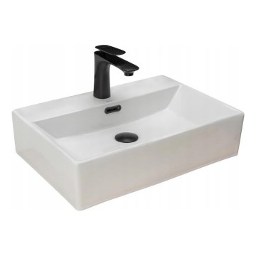REA-U8701 - Cuba de apoio BONITA 36x51 cm cerâmica/branco brilhante
